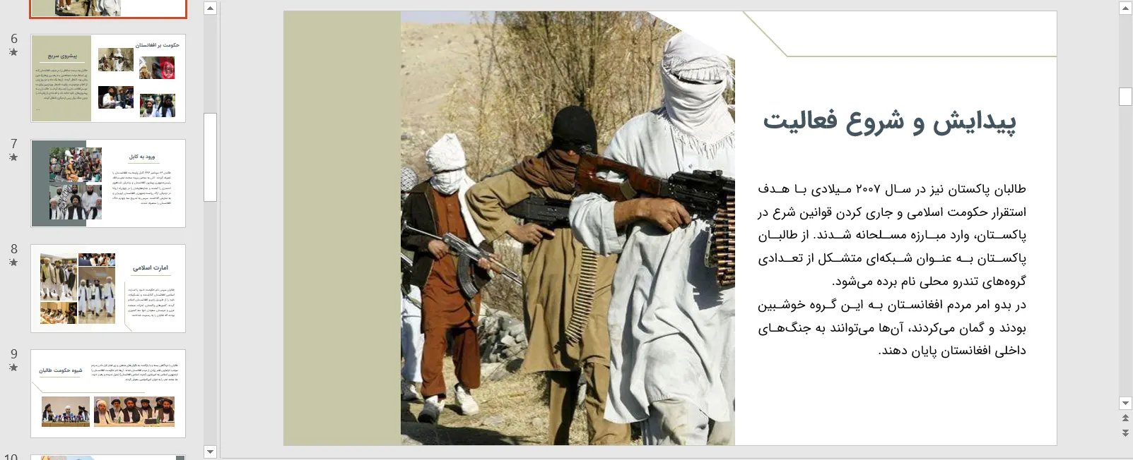 پاورپوینت طالبان