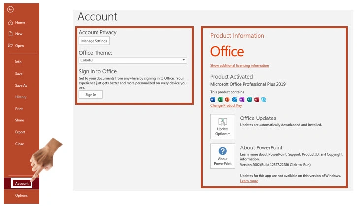 سربرگ File در پاورپوینت + توضیح ریز به ریز 132 سربرگ File در پاورپوینت