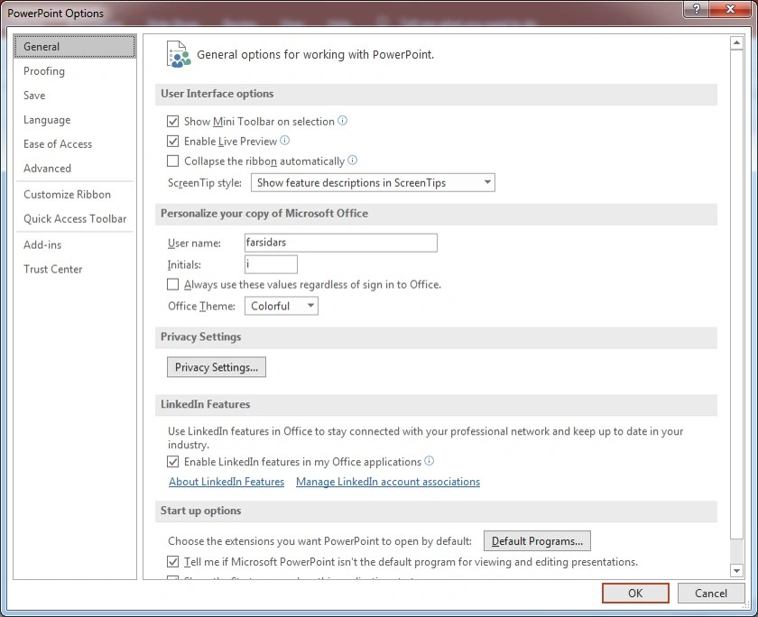 سربرگ File در پاورپوینت + توضیح ریز به ریز 133 سربرگ File در پاورپوینت
