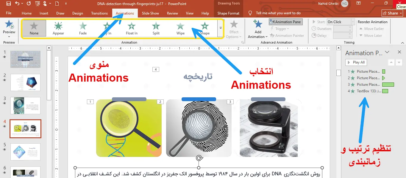 انیمیشن Animations